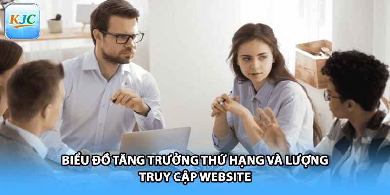 Biểu đồ tăng trưởng thứ hạng và lượng truy cập website